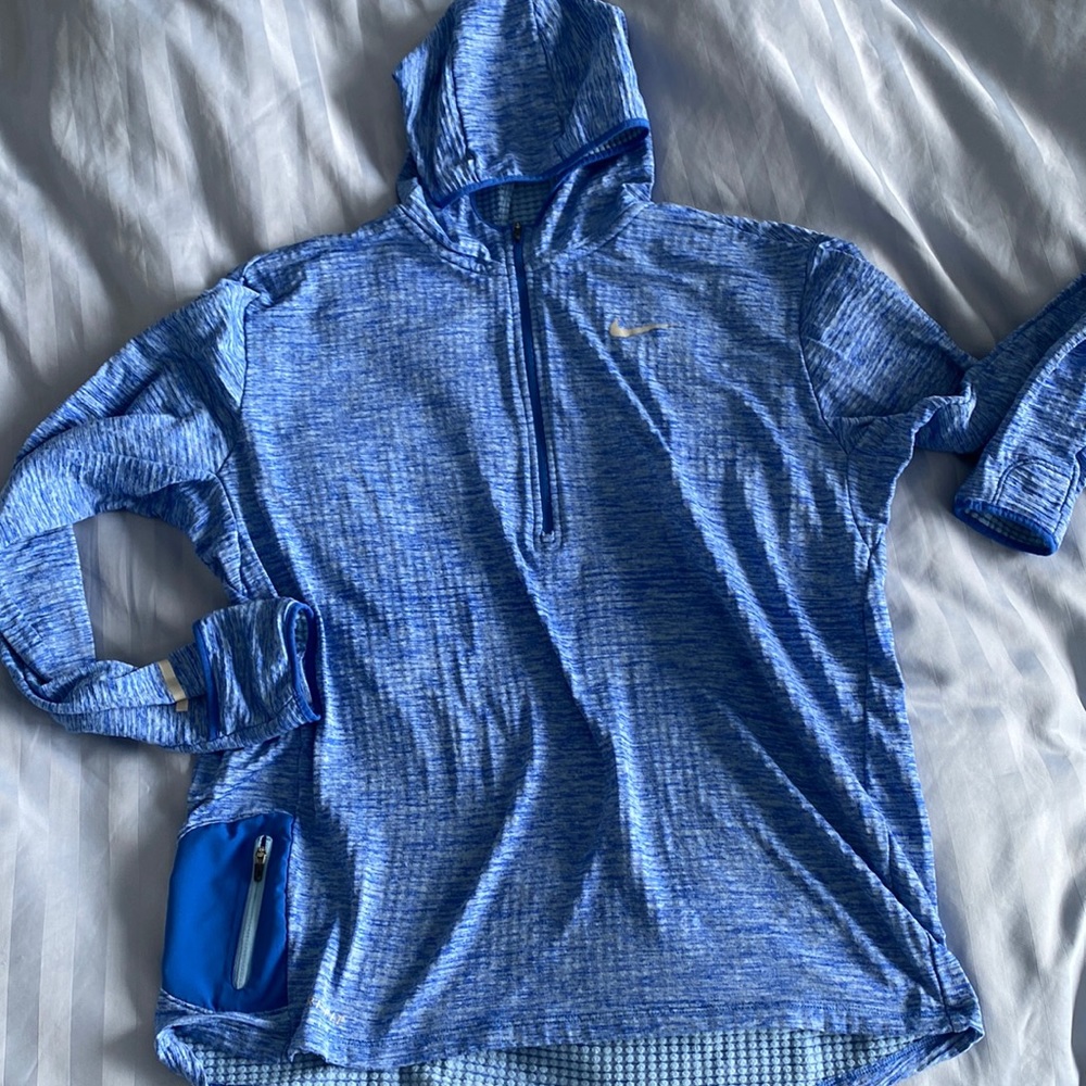 Blue Nike Running Hoodie in Large